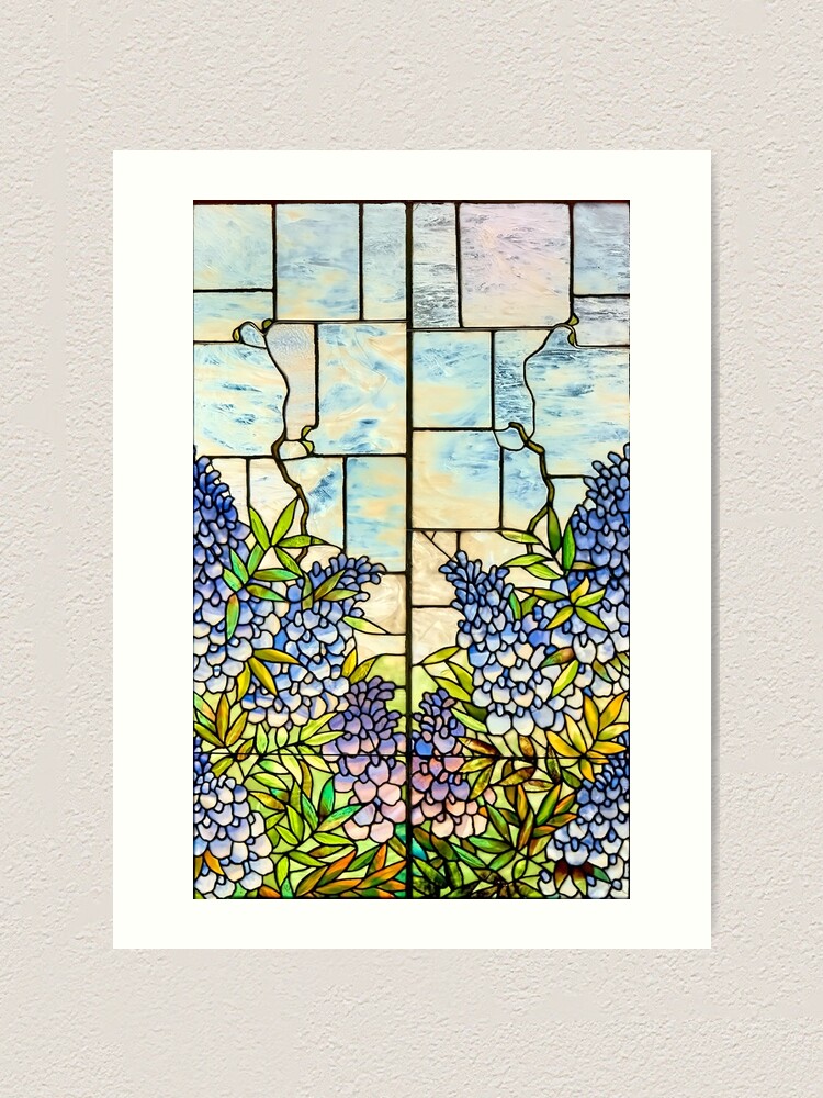 "1902 TIFFANY & CO POSH LONDON STAINED GLASS STORE WINDOW" Art Print