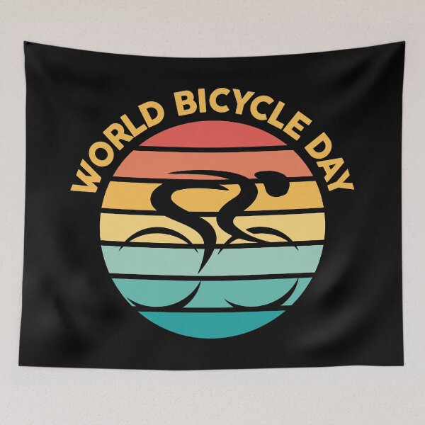 Item preview, World Bicycle Day, 3 june for cyclist designed and sold by Pau Baz.