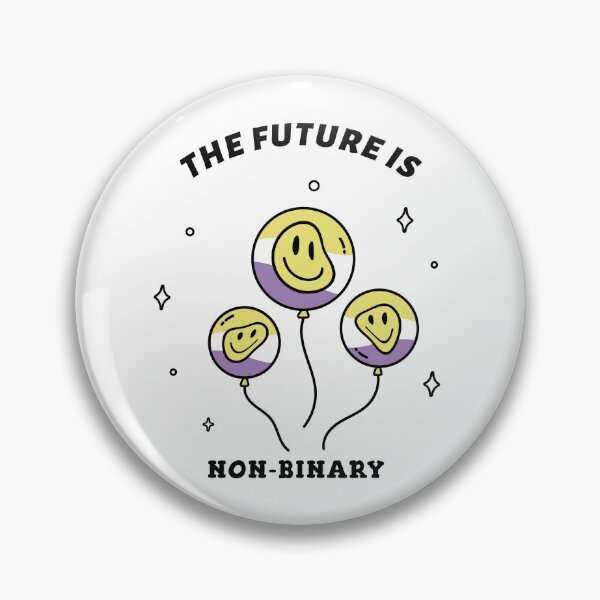 Item preview, The Future Is Non Binary Androgyne Pride lovewins lgbtiq smily designed and sold by KLINESTORE.