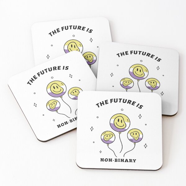 Item preview, The Future Is Non Binary Androgyne Pride lovewins lgbtiq smily designed and sold by KLINESTORE.