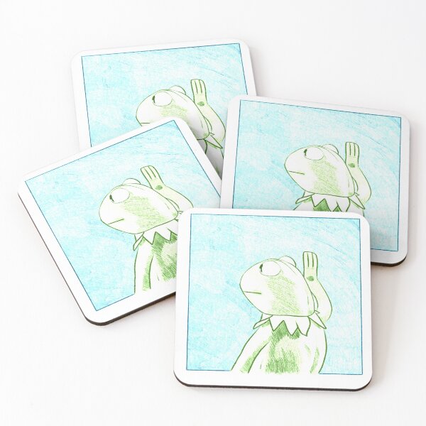 Item preview, Kermit rain meme - colour designed and sold by geekartistry.