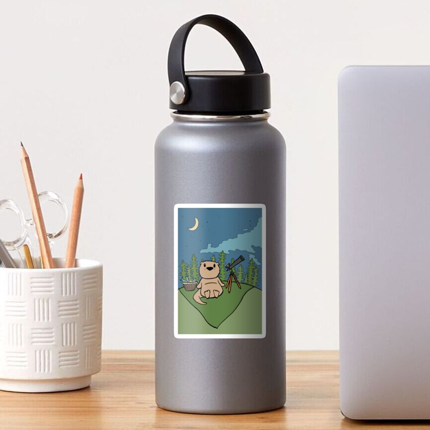 Otter Stargazing Picnic and Getting into Astronomy Sticker
