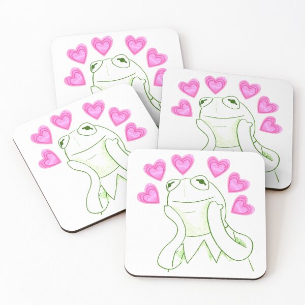Item preview, Kermit heart emoji - colour designed and sold by geekartistry.