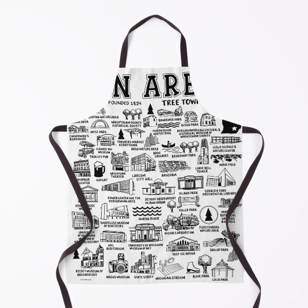 Item preview, Ann Arbor Map designed and sold by fiberandgloss.