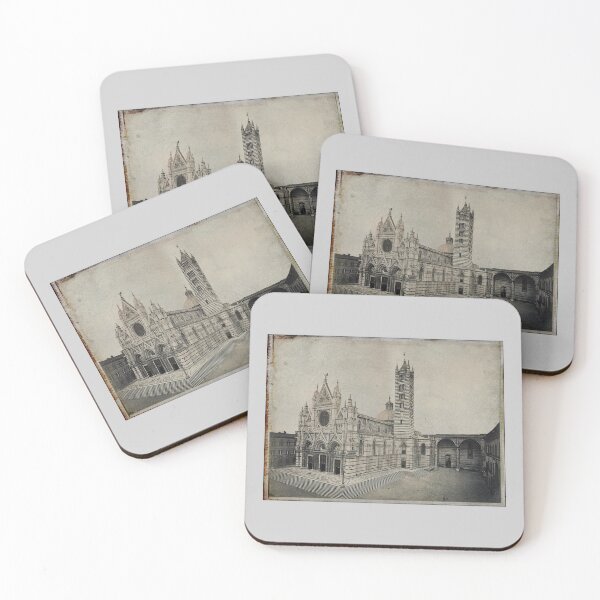 Item preview, Duomo di Siena - Siena, Italy - Distressed Retro Sepia designed and sold by Retro Art Factory.