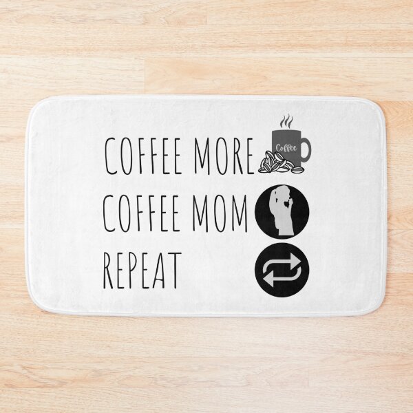 Item preview, Coffee more, coffee mom, repeat design for coffee lovers designed and sold by DesignsVault.