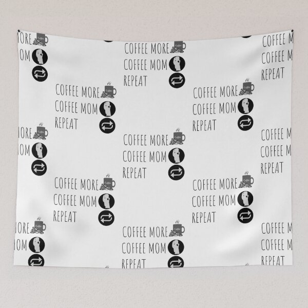 Item preview, Coffee more, coffee mom, repeat design for coffee lovers designed and sold by DesignsVault.