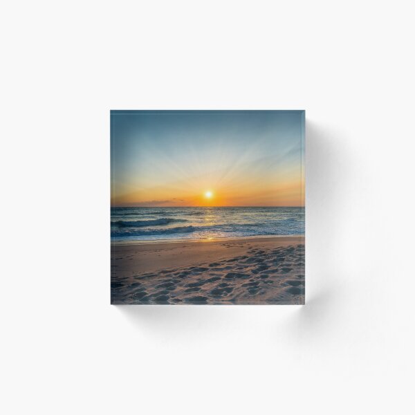Cape Canaveral Florida Sunrise Acrylic Block