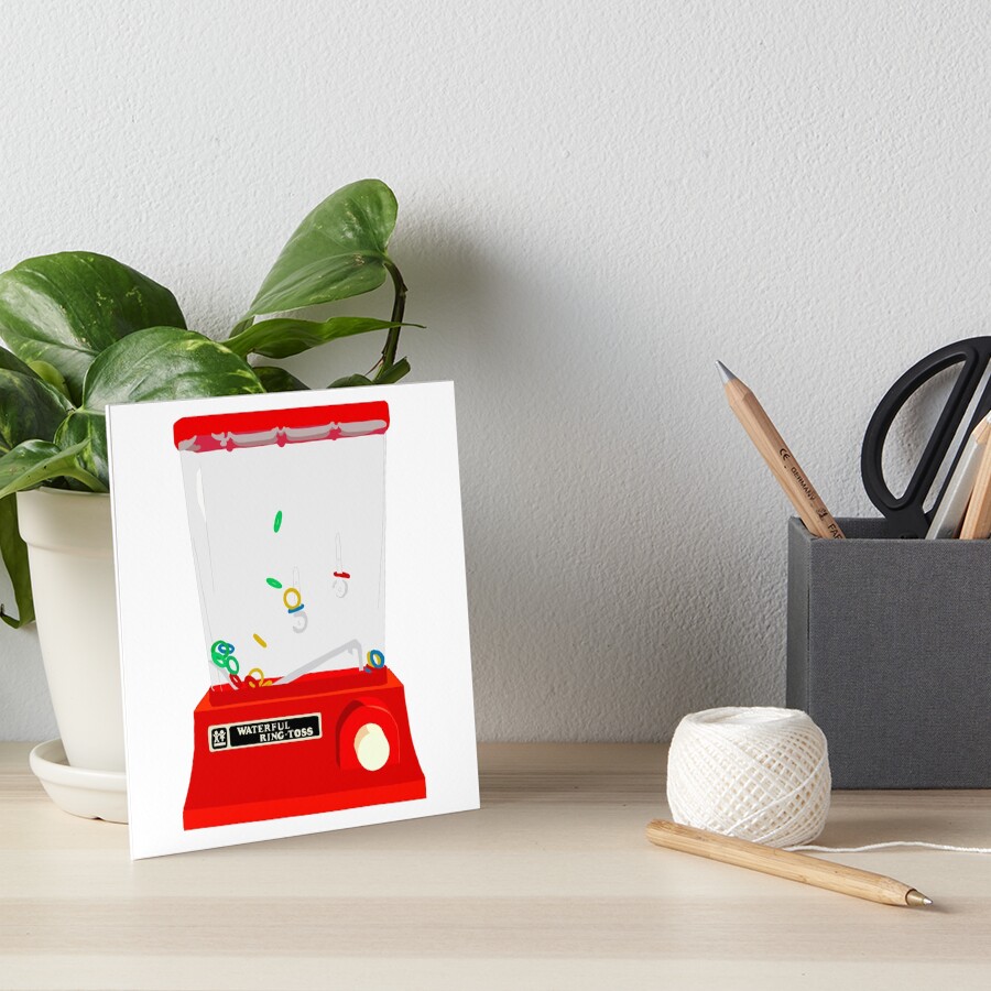 "Waterful ring toss game" Art Board Print for Sale by 2187art Redbubble