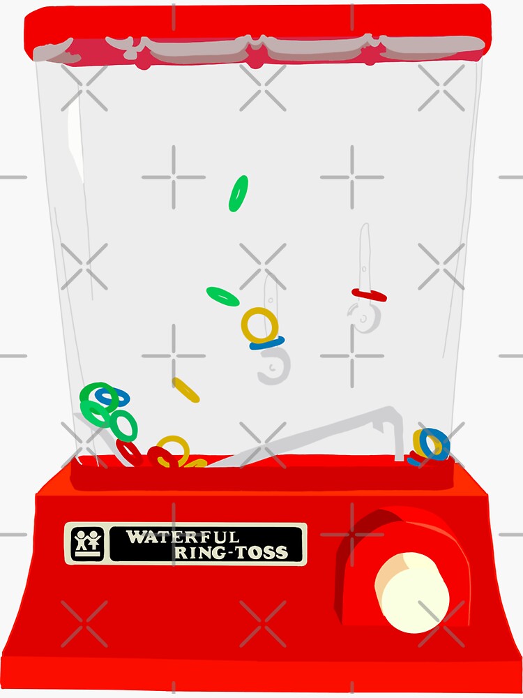 "Waterful ring toss game" Sticker for Sale by 2187art Redbubble