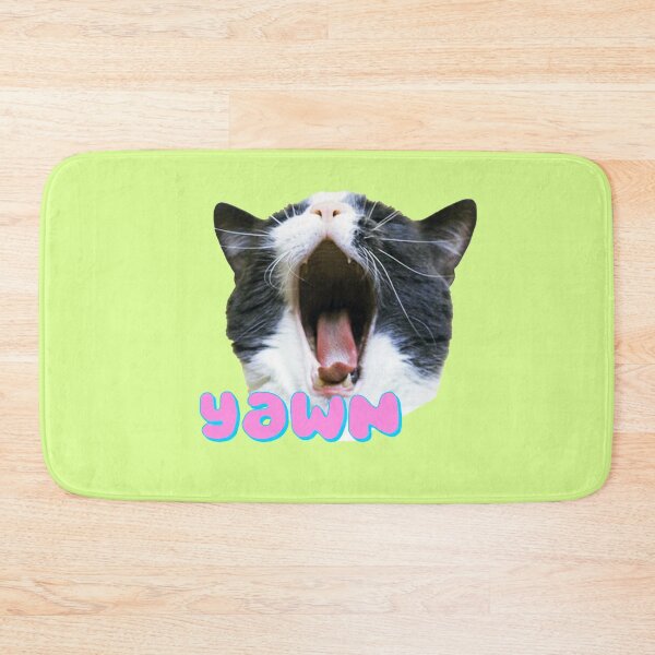 Item preview, Cat yawning designed and sold by Stuckinadream.