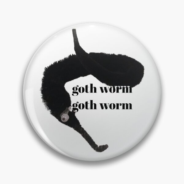 Item preview, goth worm designed and sold by megan zufelt.