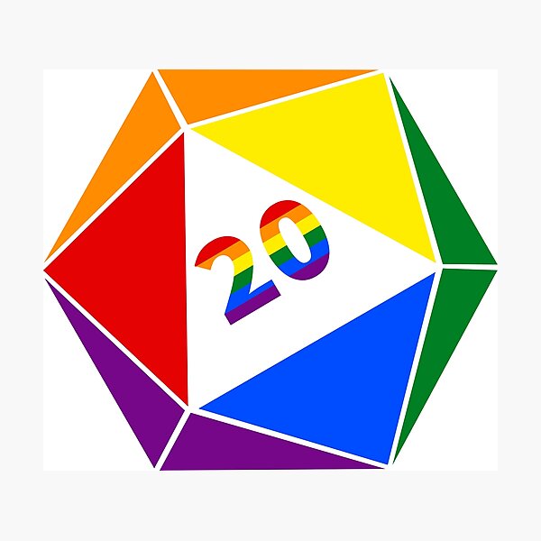 Item preview, D20 | PRIDE designed and sold by princesnoozy.