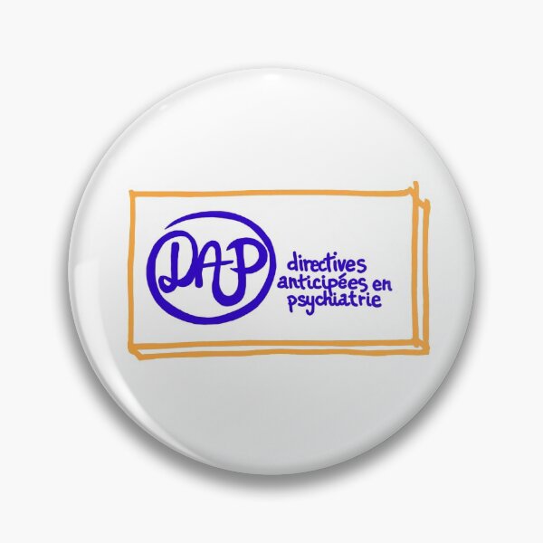 Item preview, DAP logo (advance directives in psychiatry) / orange blue designed and sold by MentaLee.