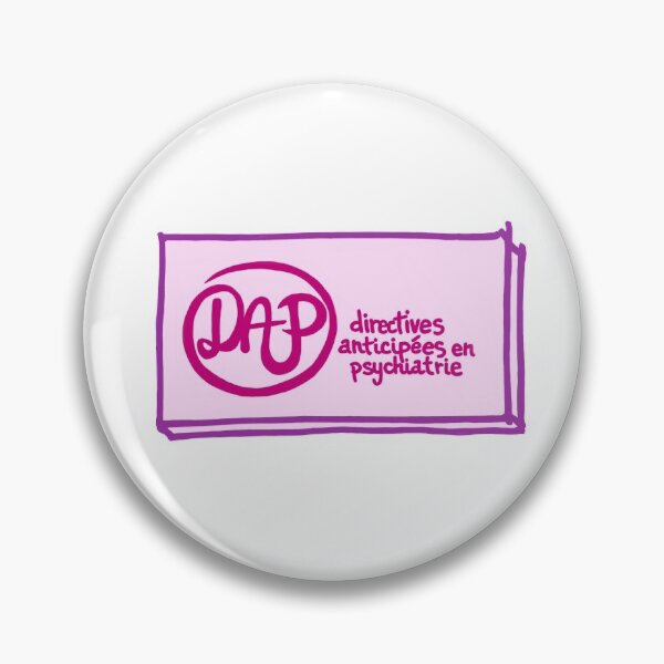 Item preview, DAP logo (advance directives in psychiatry) / rose rose rose designed and sold by MentaLee.