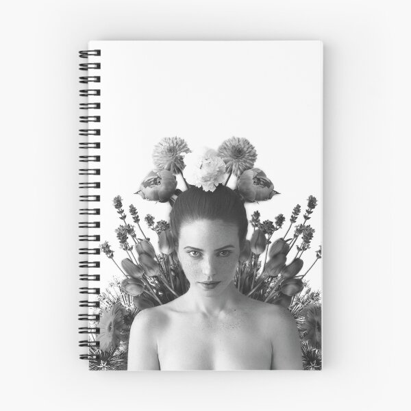 Item preview, Ginger Flower in Black and White designed and sold by domabi-design.