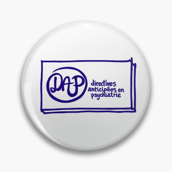 Item preview, DAP logo (advance directives in psychiatry) / blue blue designed and sold by MentaLee.