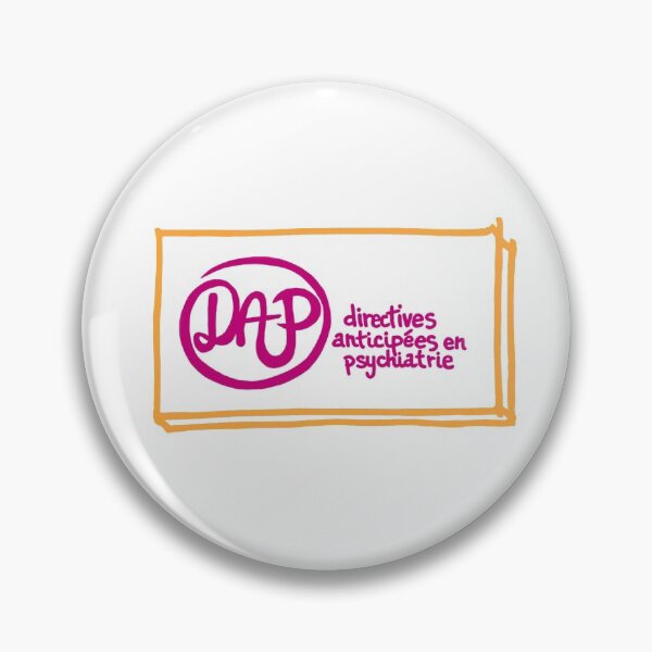 Item preview, DAP logo (advance directives in psychiatry) / orange rose designed and sold by MentaLee.