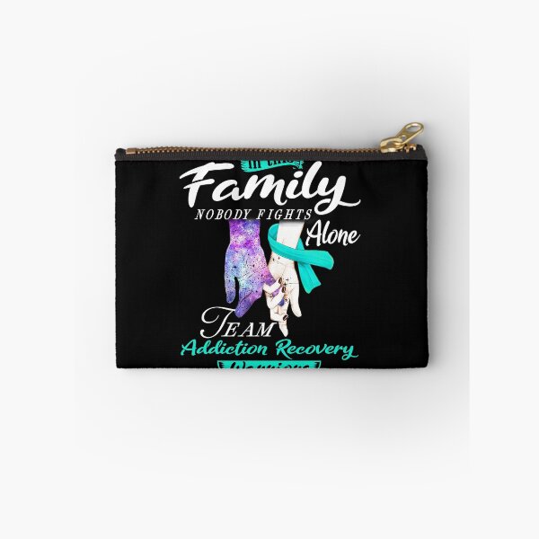 Item preview, In This Family Nobody Fights Alone Team Addiction Recovery Warrior designed and sold by deputylove.