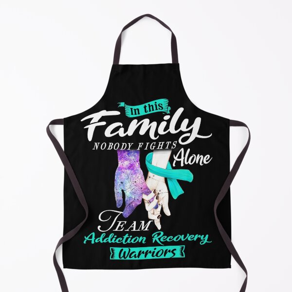 Item preview, In This Family Nobody Fights Alone Team Addiction Recovery Warrior designed and sold by deputylove.