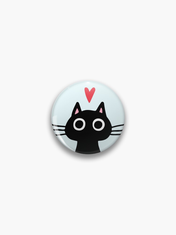 Cutie Kitty Cat Wide Eyed Black Kitten Sticker for Sale by Jenn Inashvili