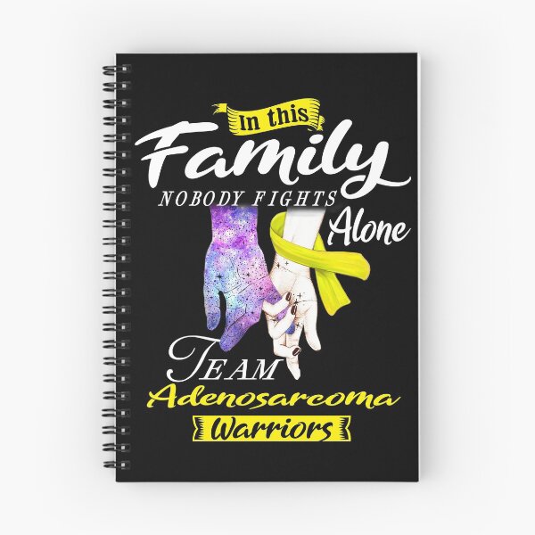 Item preview, In This Family Nobody Fights Alone Team Adenosarcoma Warrior designed and sold by deputylove.