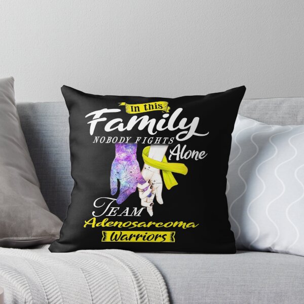 Item preview, In This Family Nobody Fights Alone Team Adenosarcoma Warrior designed and sold by deputylove.