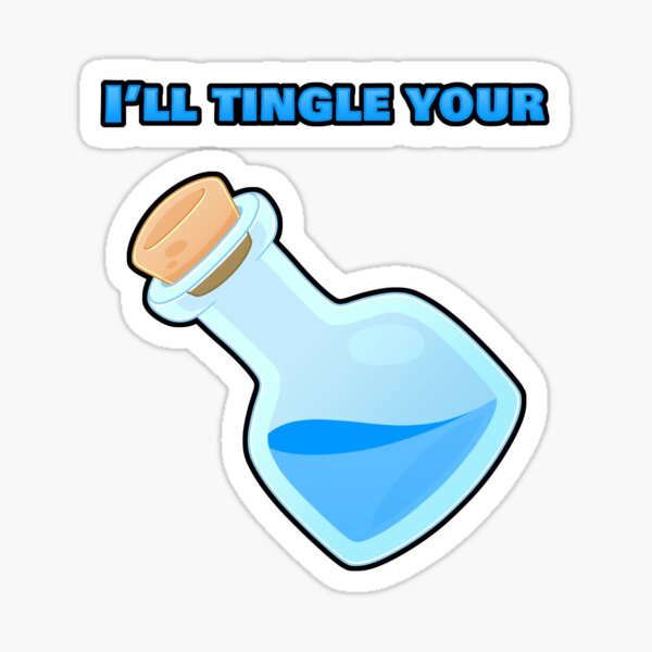 I'll Tingle Your Bottle (Blue) Sticker