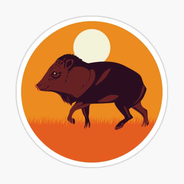 Peccary Javelina Southwestern Nature Desert Animal Lover Sticker