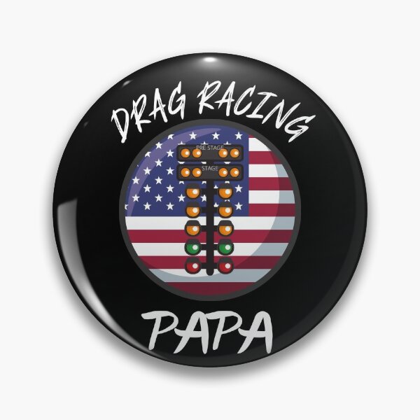 Item preview, Drag Racing Papa American Flag USA Grandpa Grandfather Racing Speed Fast Drag Racing Tree designed and sold by CarantinedChaos.