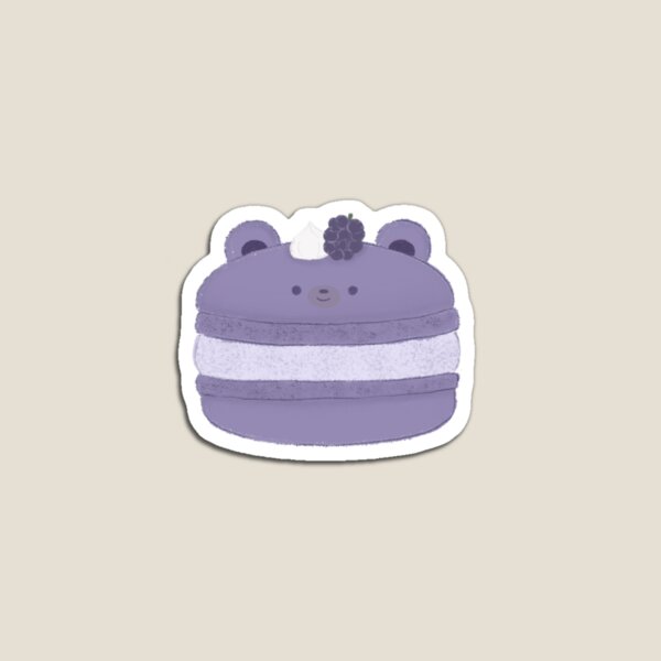 Item preview, Cute Blackberry Bear Macaron  designed and sold by illusbyzara.