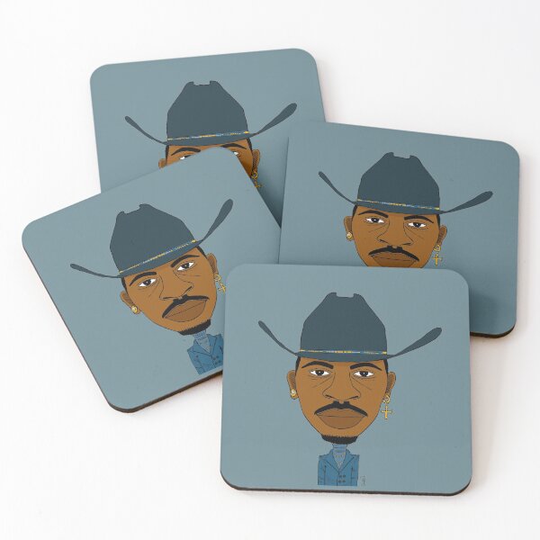 Item preview, Country rapper drawn portrait. (Blue) designed and sold by Eric Sintès.