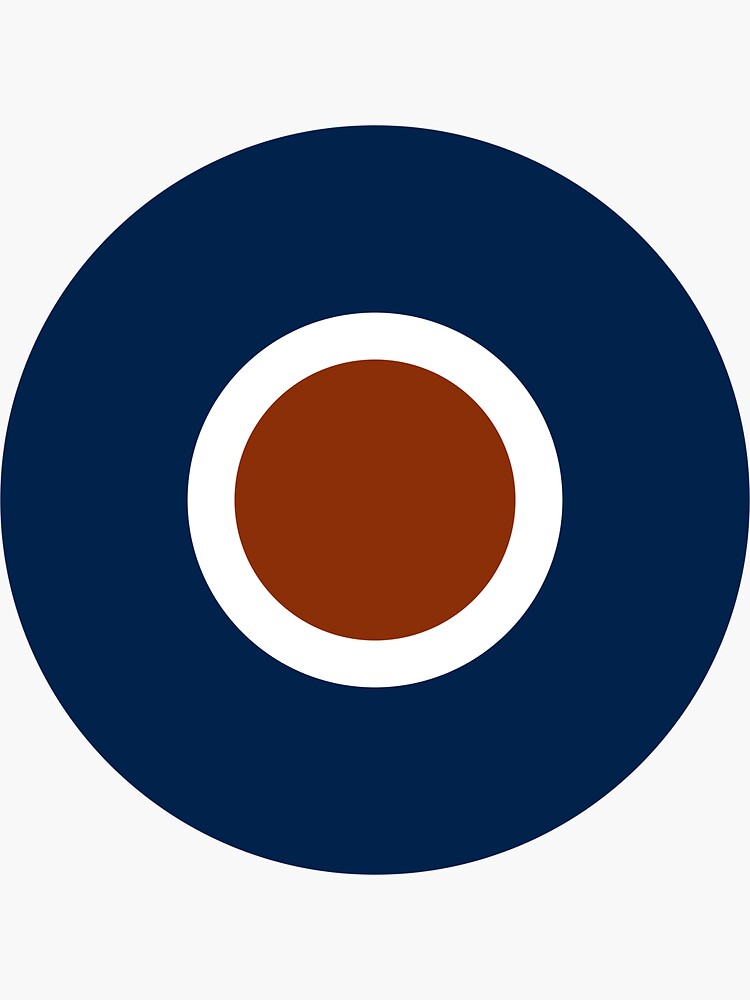 "Royal Air Force Historical Roundel Type C 1942 1947" Sticker for