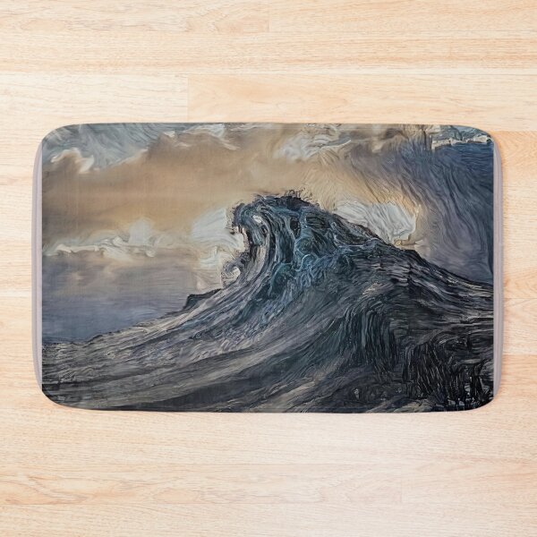 Item preview, A wild lion emerges from a wild wave designed and sold by nando270.