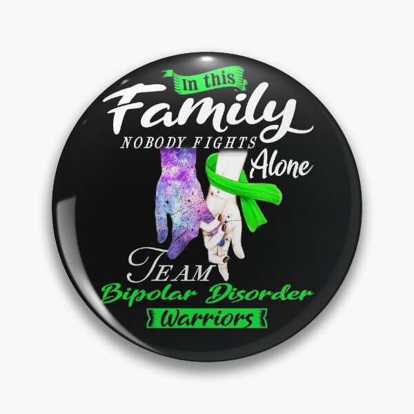 Item preview, In This Family Nobody Fights Alone Team Bipolar Disorder Warrior designed and sold by deputylove.