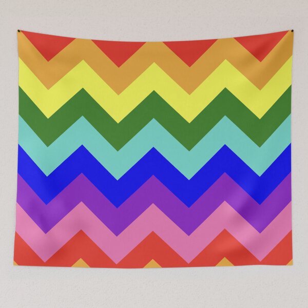 Item preview, Rainbow Pride LGBTQ Zigzag Chevron Pattern designed and sold by Gsallicat.