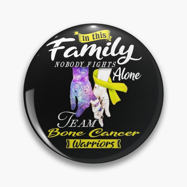 Item preview, In This Family Nobody Fights Alone Team Bone Cancer Warrior designed and sold by deputylove.