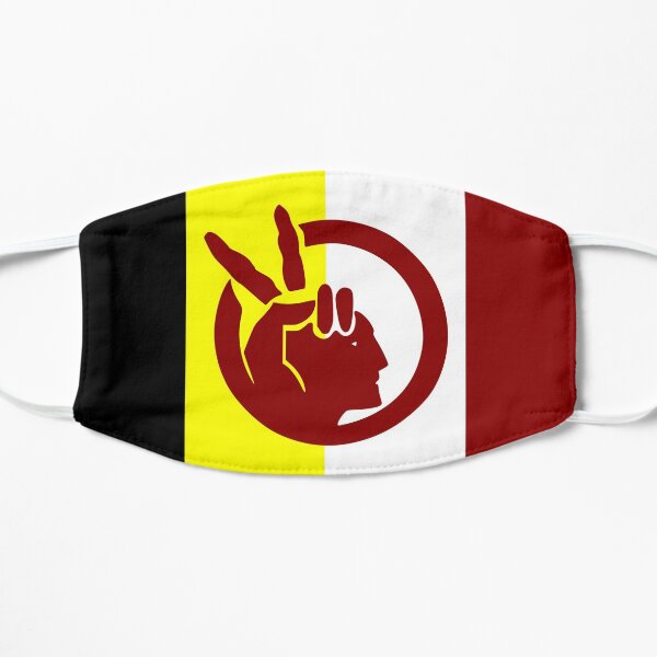 American Indian Movement Flag Flat Mask