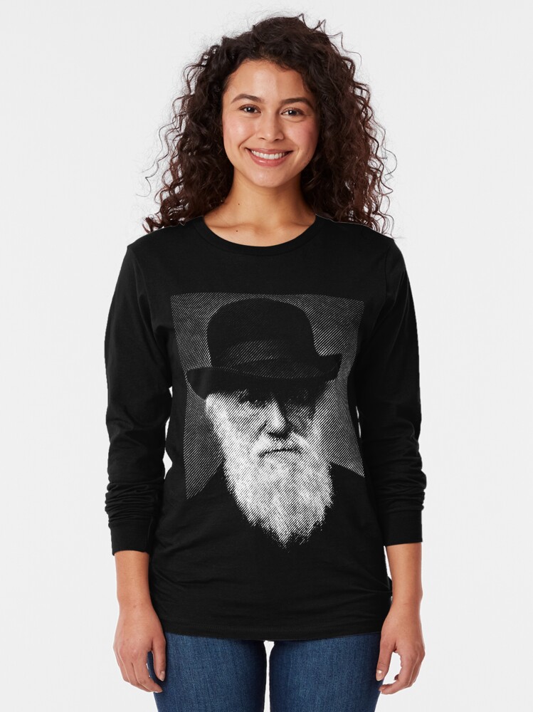 Alternate view of Charles Darwin Long Sleeve T-Shirt