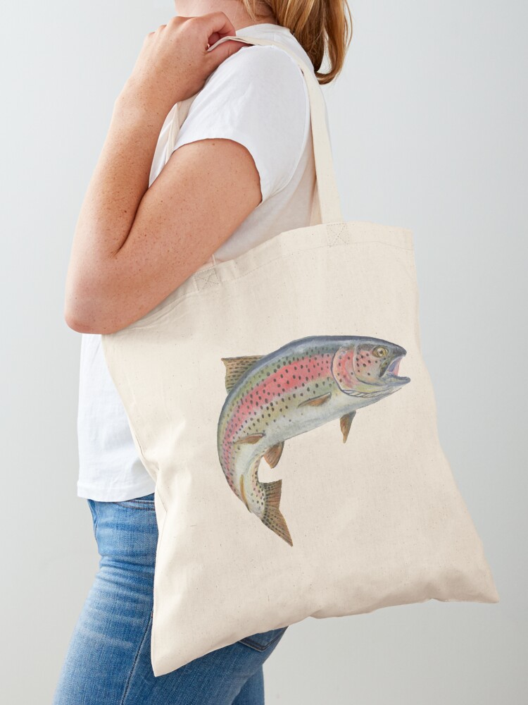 Rainbow Trout Tote Bag for Sale by FastArcher