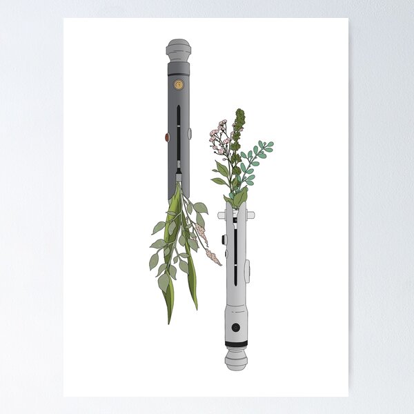 Item preview, Ahsoka Flower Sabers designed and sold by willowwacks.