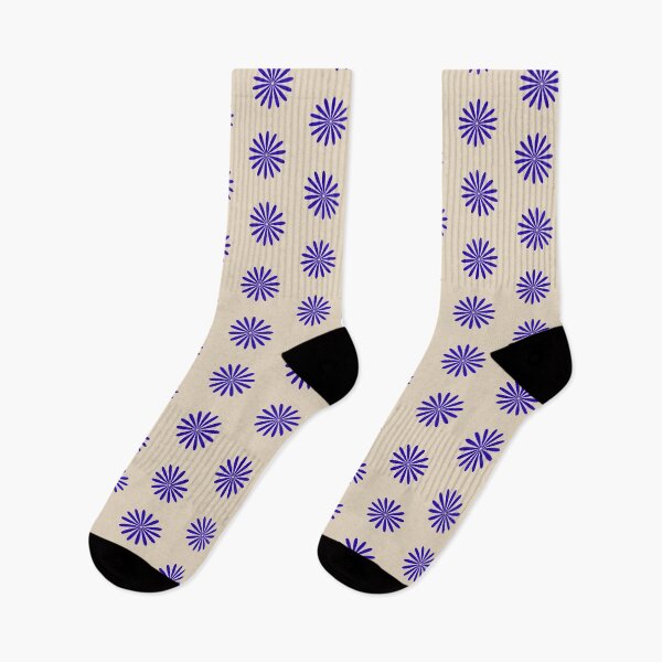 Item preview, Big Daisy Retro Minimalism in Cobalt Blue and Beige designed and sold by kierkegaard.