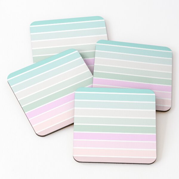 Item preview, Pastel Bars - From Teal to Peach designed and sold by yurahbom.