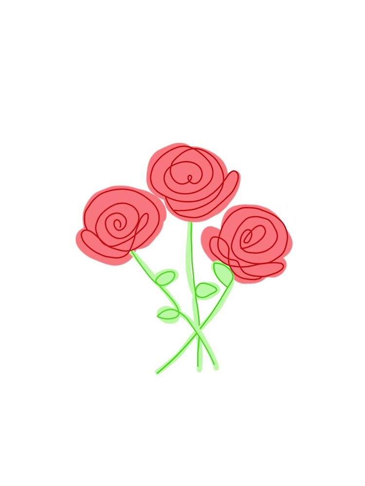 Thumbnail 4 of 4, Samsung Galaxy Phone Case, Line Drawing Roses designed and sold by ergoebel.