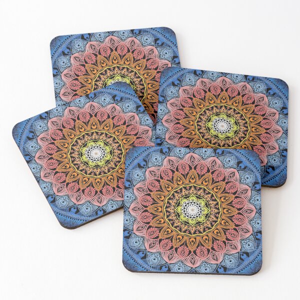 Item preview, Sunset Dahlia Mandala designed and sold by joyfuldots.