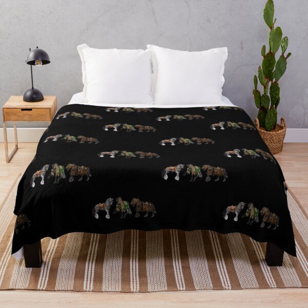 Item preview, Three Horses of Antiquity Colorful Illustration Design designed and sold by EarthArtDesigns.