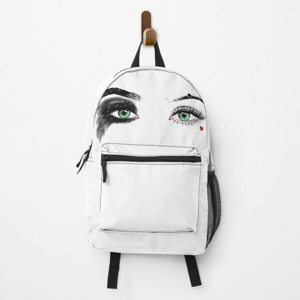 Item preview, Black White Makeup Green Eyes Punk Rock Devil Crazy Girl Glitter  designed and sold by Jolly-Yosei.