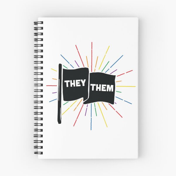 Item preview, They/Them Pronouns Retro Flag designed and sold by lavenderhearts.