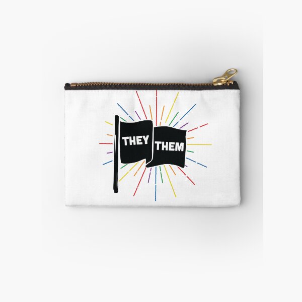Item preview, They/Them Pronouns Retro Flag designed and sold by lavenderhearts.