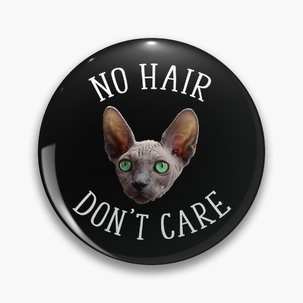Item preview, No Hair Don't Care Funny Sphynx Cat designed and sold by Cat Lady Designs.